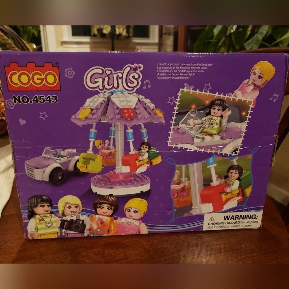 COGO Girls Merry-go- round building blocks ‎ 266 pieced Lego compatible